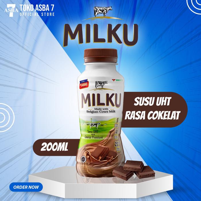 Gambar MILKU SUSU UHT RASA  PREMIUM 200ML - Coklat dari Toko Asba7_NEW undefined Tokopedia