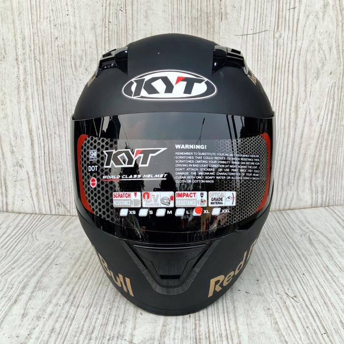 Gambar HELM KYT R10 REDBULL GOLD 3D BLACK DOFF BLACK GLOSSY | HELM FULL FACE - BLK DOF STANDAR, M dari MotoBee undefined Tokopedia