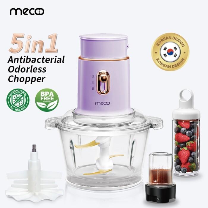 Gambar Mecoo Aesthetic 5 in 1 Antibacterial Odorless Chopper Blender Juicer - Irish Lilac dari mecoo undefined Tokopedia