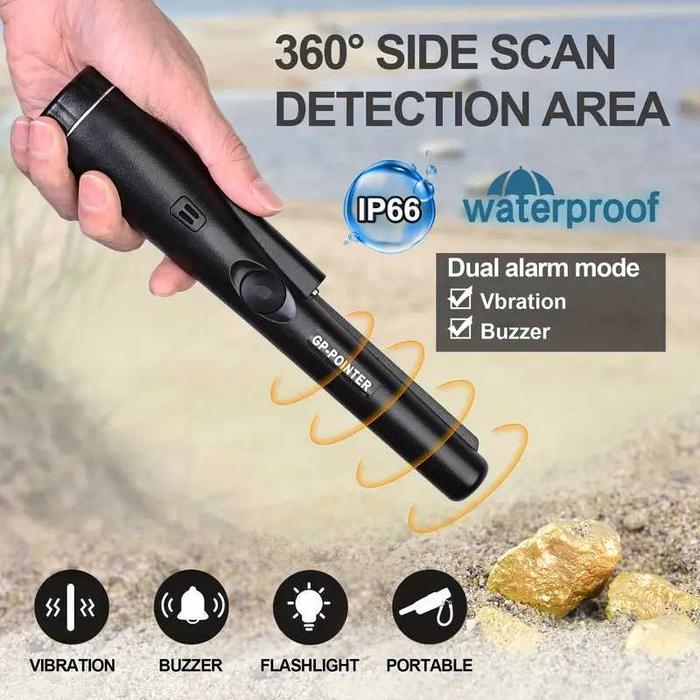 Gambar Alat Detektor Besi Logam Metal Pinpointer Garrett Waterproof - Hitam dari Primajaya Official undefined Tokopedia