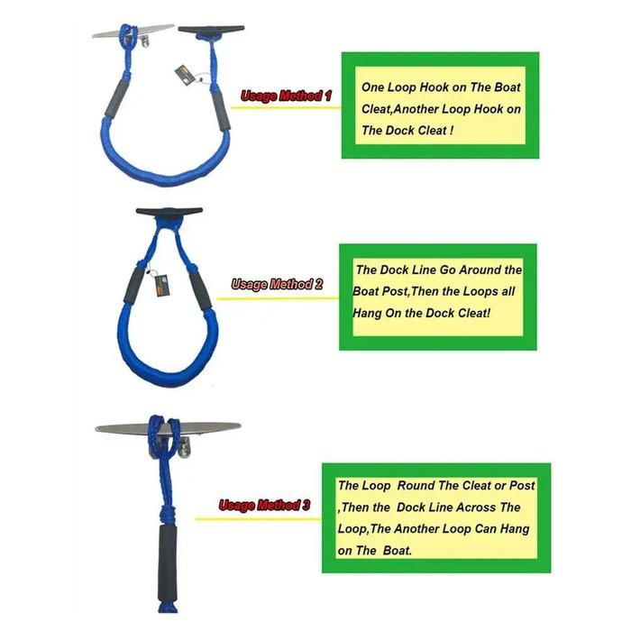 Gambar For Boat Kayak Jet Skiing 4ft Boat Docking Rope With Hooks Bungee dari Waroeng Rizal Fayyad undefined Tokopedia