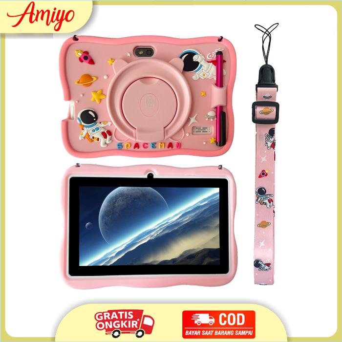 Gambar AMIYO TAB STUDYKIDS Tablet Study Kids A15 Astronout Version Tablet - PINK dari Arifah storeee. undefined Tokopedia