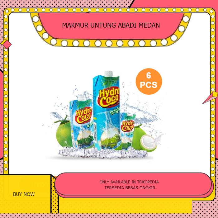 Gambar Hydro Coco Original 250 ml Air Kelapa Hydrococo Isi 6 PCS dari Makmur Untung Abadi Medan undefined Tokopedia