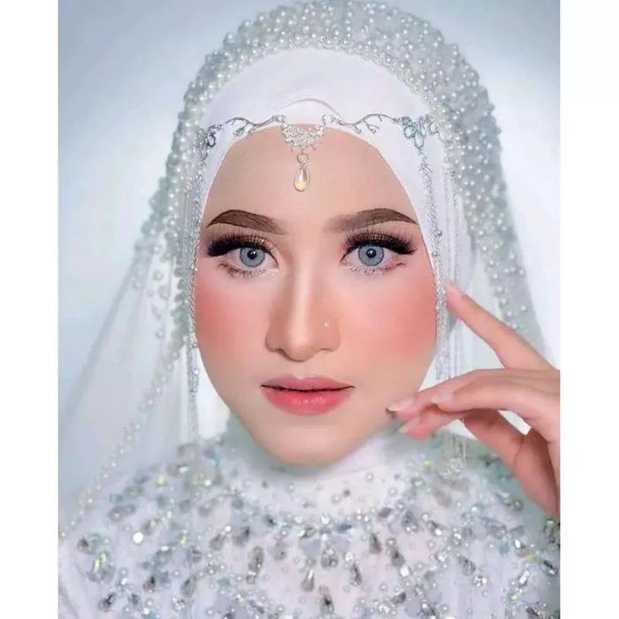Gambar Terlaris! slayer pengantin mutiara tabur/mawur/slayer akad nikah/hijab dari YING HIJAB undefined Tokopedia