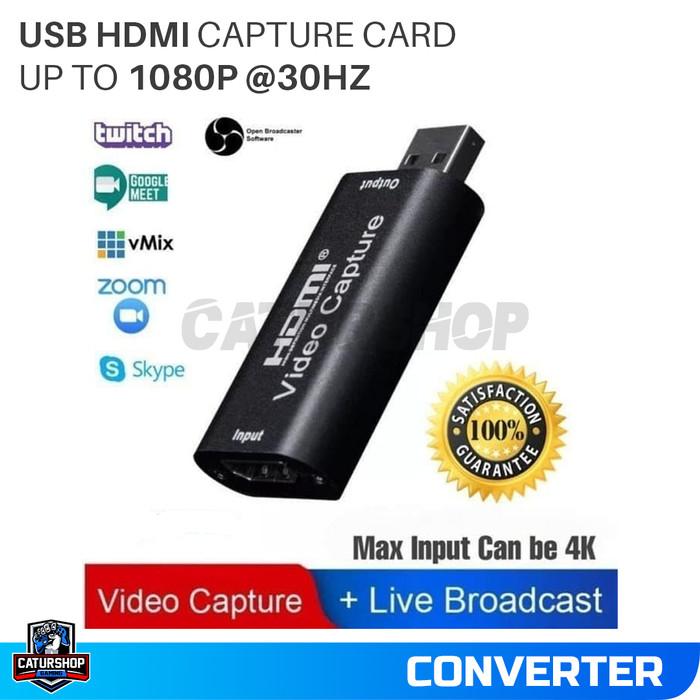 Gambar Video Capture HDMI USB Card Streaming Untuk PS4 Game Youtube Recording dari Caturshop Official undefined Tokopedia