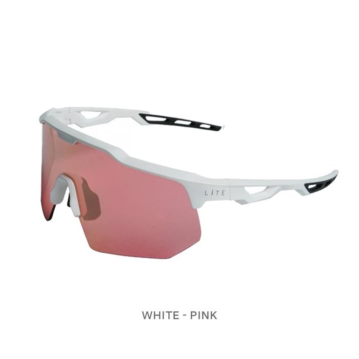 Gambar Kacamata Sepeda Sunglasses LiTE Snazzy - White Pink dari Technobike undefined Tokopedia