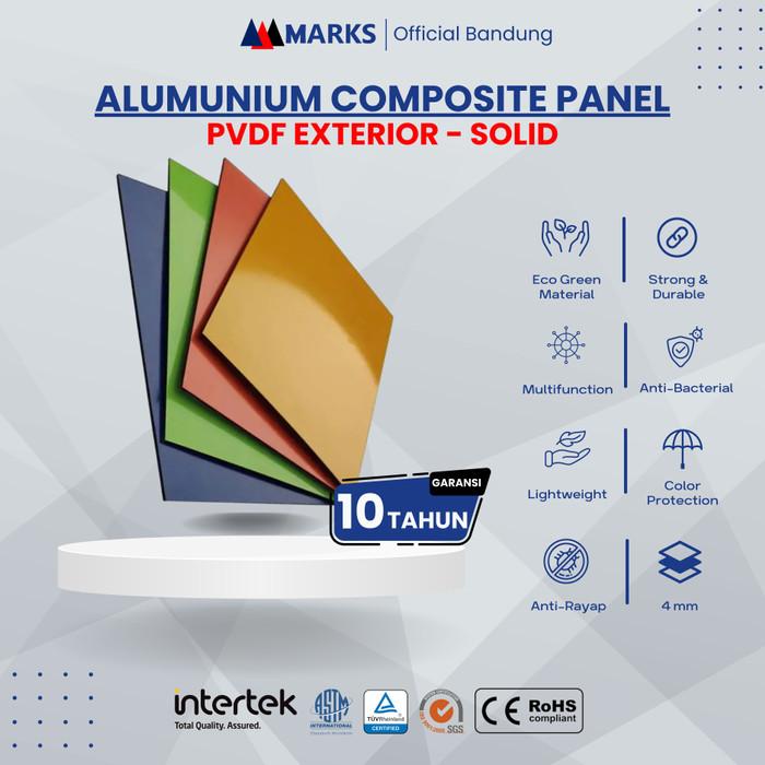 Gambar Marks ACP PVDF Exterior 4 mm Solid dari Marks Bandung undefined Tokopedia