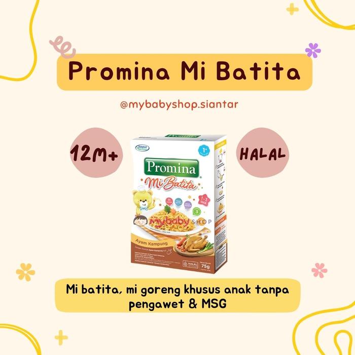 Gambar PROMINA MI BATITA - MIE GORENG KHUSUS ANAK / TANPA PENGAWET & MSG dari MYBABYSHOP SIANTAR undefined Tokopedia