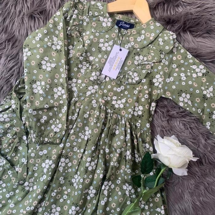 Gambar Promo lebaran!!! (HARGA SATUAN) COUPLE GAMIS NAJWA BY JENNA FASHION - Hijau putih, Ibu size m dari RamadhanStarSeller undefined Tokopedia