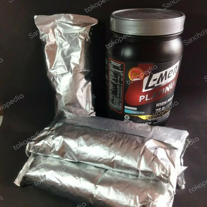 Gambar L-Men Platinum Whey Protein Eceran 400gr Lmen - Strawberry dari JORERY STORE undefined Tokopedia