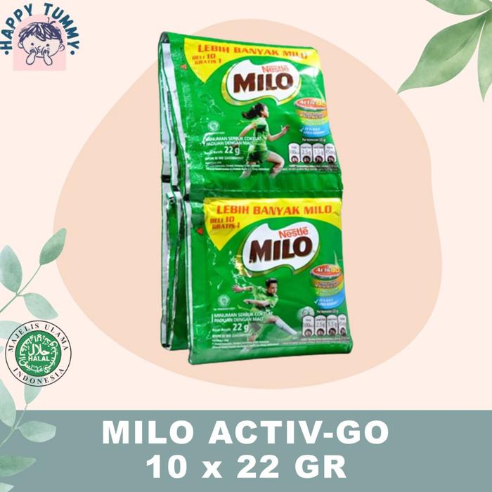 Gambar Milo Activ Go 22 gram. susu bubuk. RCG dari RUMAH BAHAN ROTI undefined Tokopedia