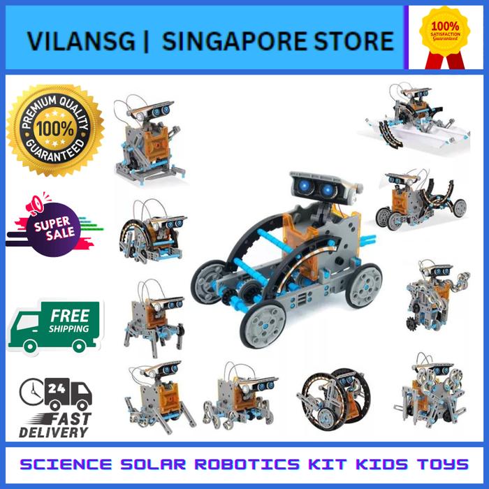 Gambar Terbaru Age 8-12 STEM 12 In 1 DIY Science Solar Robotics Kit Kids Toys dari FIRDA STORESS undefined Tokopedia