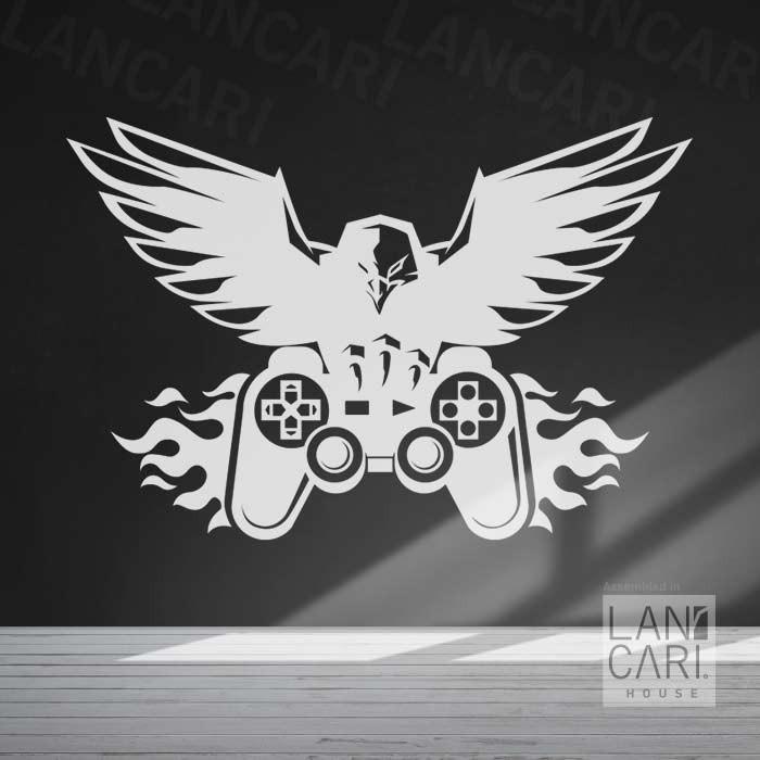Gambar Sticker dinding Kaca Gamer Gamers Cutting Gaming Art Stick dekorasi - Hitam dari LANCARI Design undefined Tokopedia