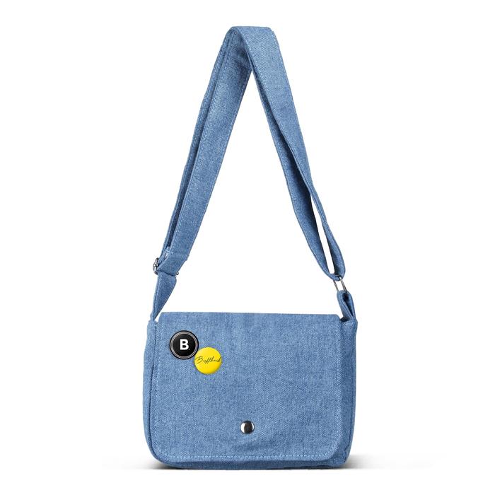 Gambar Tas Selempang Slingbag Denim l FREE BROSS Buffback Namy - Sky Blue dari Buffback Shop undefined Tokopedia