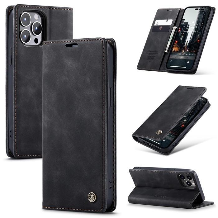 Gambar Case iPhone 15 Pro Max 15 Pro CaseMe 013 Flip Leather Case - Black, iPhone 15 Pro dari Primary Cares Official undefined Tokopedia