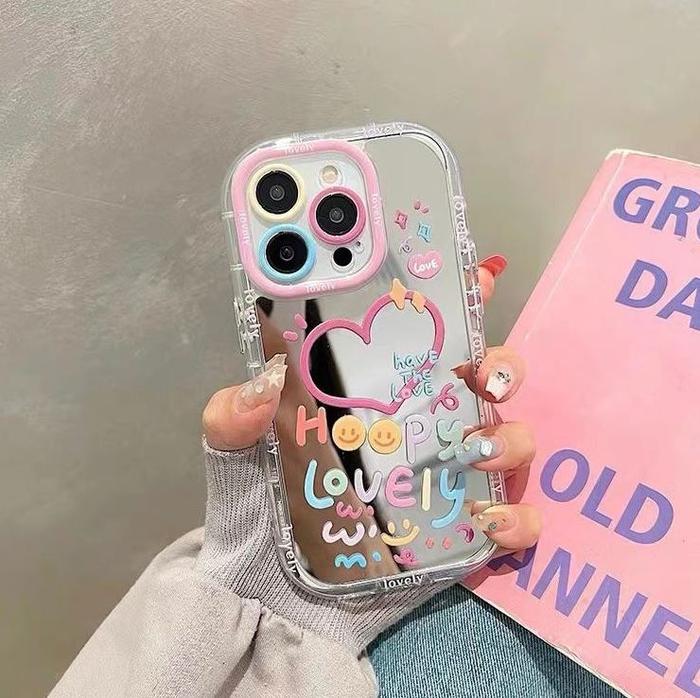 Gambar NEW FANCY MIRROR case iPhone 7 8 SE 2020 Plus X XS XR 11 12 Pro Max HP - Lovely, iPh 11 dari Case Pedia undefined Tokopedia