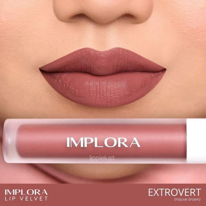 Gambar Implora Lip Velvet Matte Lip Cream 4.6g Lip Cream Halal Original BPOM - EXTROVERT dari PANJI APANDI SHOP undefined Tokopedia