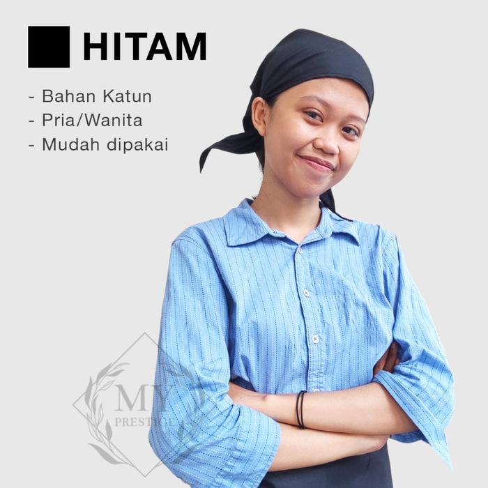 Gambar Topi Koki Ikat Segitiga Chef Resto Cafe Jepang Kain Pria Wanita Masak - Hitam dari MY PRESTIGE undefined Tokopedia