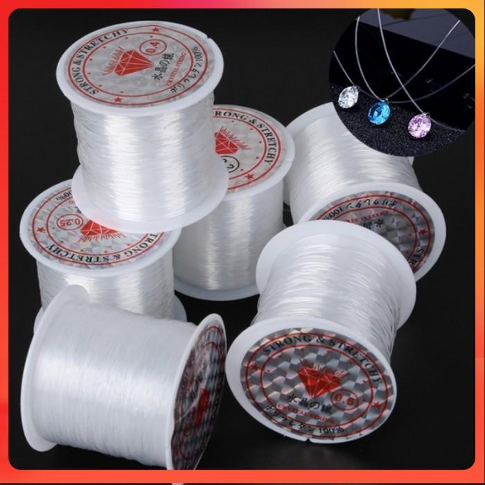 Gambar Tali Benang Karet Elastis 60 Meter Super Kuat Unt Manik Gelang Kalung dari Alby Accecories undefined Tokopedia