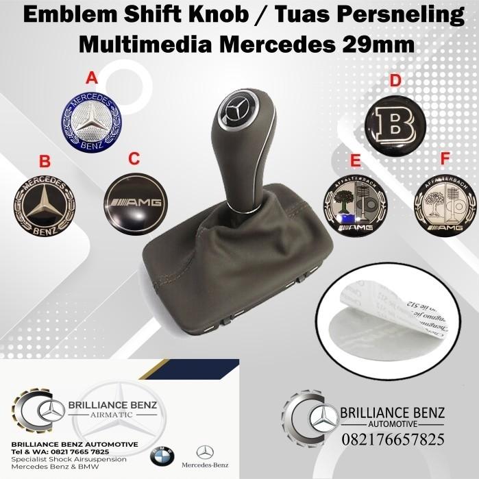 Gambar EMBLEM LOGO MERCEDES TUAS PERSNELING SHIT KNOB W204 W212 29MM STICKER - A. BIRU PADI dari PHOENIX AUTO PART undefined Tokopedia