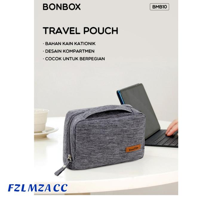 Bonbox Bmb10 Tas Pouch Travel Bag Mini Gadget Organizer Waterproof