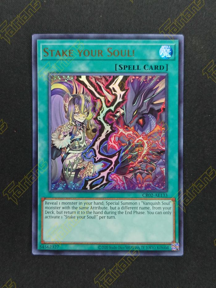 Gambar YuGiOh AE CR02-AE133 Stake your Soul! - Ultra Rare dari Fairians Card Game Merchant undefined Tokopedia