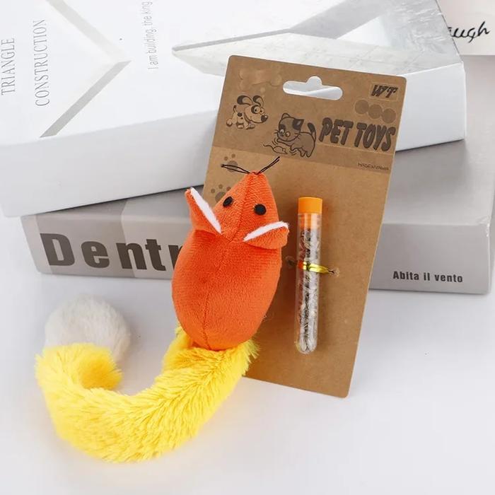 Gambar Cat Supplies Pet Toys Long Tail Plush Mouse with Free Interactive dari Jaya Trendys undefined Tokopedia