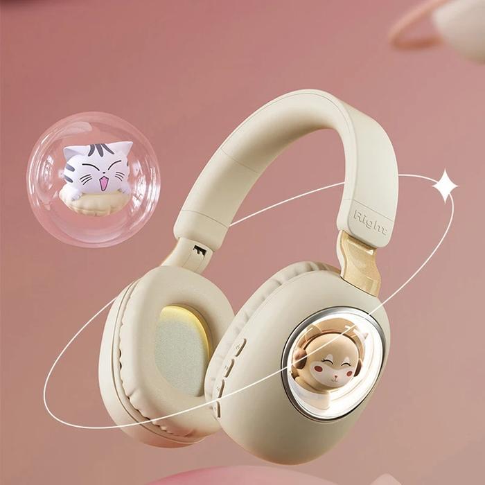 Jual Bluetooth Headphones Cute Pet Headsets Wireless Earbuds