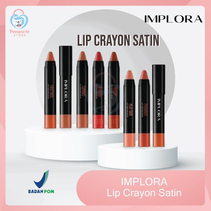 Gambar Implora Lip Crayon Satin 3.5gr - Lipstick/Lipcream/Lipcrayon Satin dari Galeryros36 undefined Tokopedia