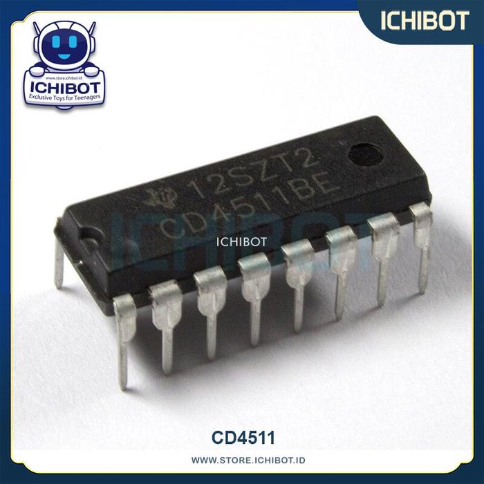 Jual IC CD4511 CD4511BE DIP Encoder Decoder Multiplexer BCD to 7 ...