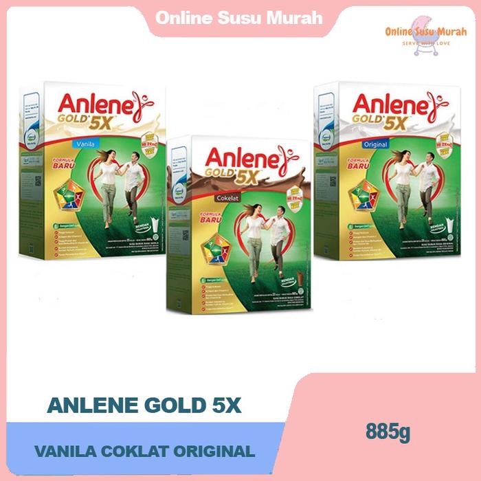 Gambar ANLENE GOLD 5X VANILA COKLAT ORIGINAL 885GR dari enungg560 undefined Tokopedia