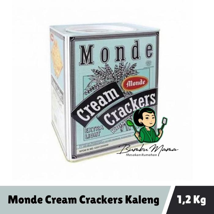 Gambar Monde Cream Crackers 1.2kg/ Biskuit Kaleng Monde 1200gram dari arrunshop undefined Tokopedia