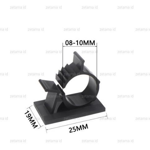 Gambar Klem Kabel Tempel Klip Pengikat Kabel Adjustable Mount Cable - Y-0810 Hitam dari Shoplaza id undefined Tokopedia