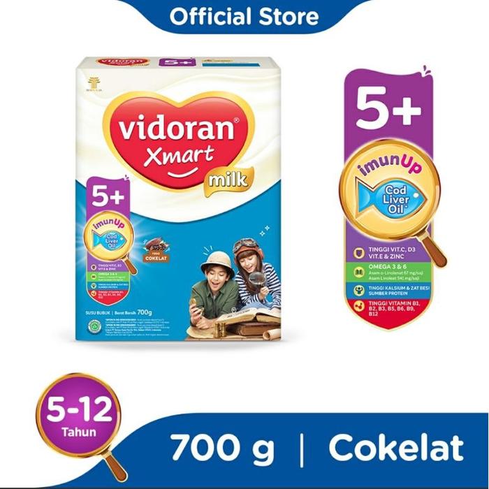 Gambar [Bine] Vidoran Xmart Milk 5+ Cokelat (700G) dari Bainne undefined Tokopedia