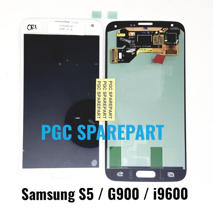 Gambar Ori OEM LCD Touchscreen Fullset KONTRAS Samsung Galaxy S5 G900 i9600 - Putih dari 777parthp undefined 2 Tokopedia