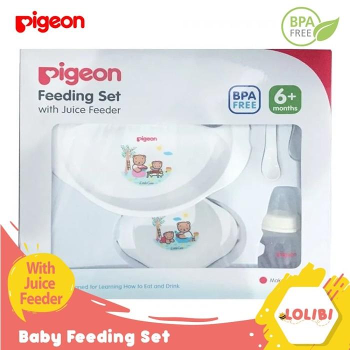 Gambar PTR Pigeon Feeding Set With Juice Feeder Paket Kado Alat Makan Bayi dari ARUMsetya122 undefined Tokopedia