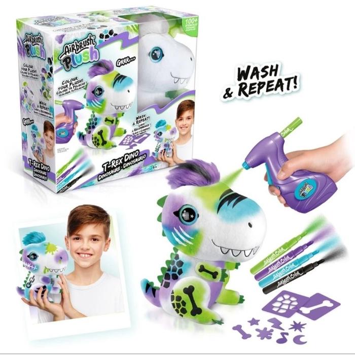 Gambar Canal Toys - Airbrush Plush Kitty, T-rex Dino, Unicorn, Puppy, Panda dari Ngasal toko undefined Tokopedia