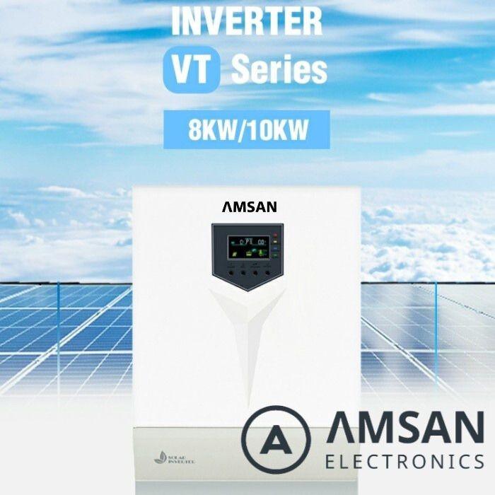 Gambar AMSAN Inverter Hybrid 10kVA 8000W 48V LF MPPT 120A VT Series 1000 Best dari HEGAR HARDWARE undefined Tokopedia