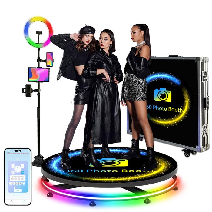 Gambar Portable 360 Photo Booth Automatic Rotating Selfie 360 Camera dari ZOFIA MARKET undefined Tokopedia
