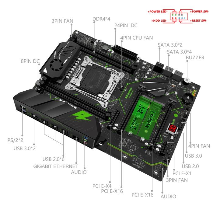 Machinist X99 Xeon Processor Motherboard Combo Jual Machinist - Main Image