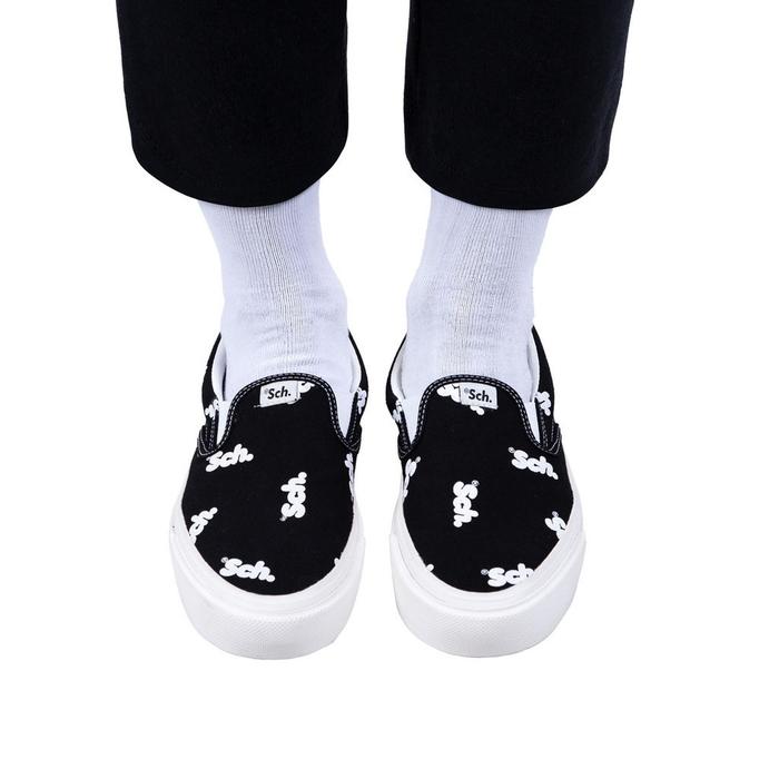 Gambar Sch Shoes Plumb Print Sof White Black - 42 dari Sch undefined Tokopedia