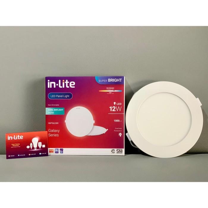 Gambar LAMPU PANEL LIGHT LED INLITE INBOW BULAT 12W 12 WATT - INPS628R - Putih dari Gallery Lampu undefined Tokopedia