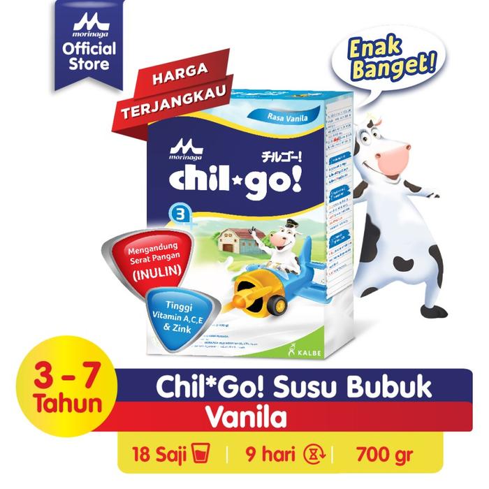 Gambar Morinaga ChilGo Chil Go Powder 3+ Rasa Vanila 700gr dari kaos berkualitas murah undefined Tokopedia
