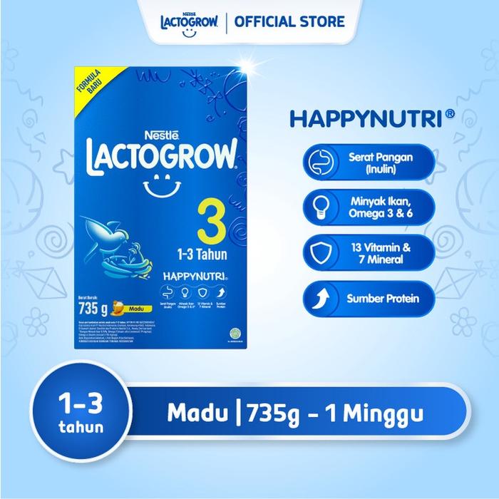 Gambar Lactogrow 3 Rasa Madu 750gr dari GADET MURAH HP undefined Tokopedia
