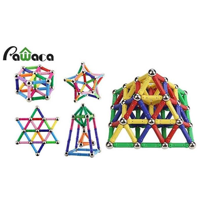 Gambar Magnet Mainan Rakit Kreasi Magnetik Building Sets - D9-618/ Pawaca - Multi Warna dari Dua Putra Toy undefined Tokopedia