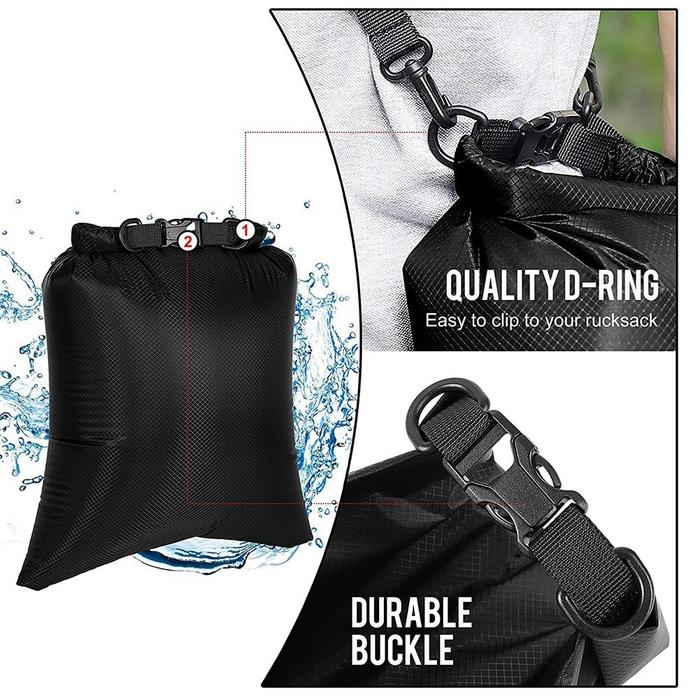 Gambar 6Pcs Waterproof Dry Bag Set for Kayaking Boating,Drybag Outdoor dari Zenri undefined Tokopedia
