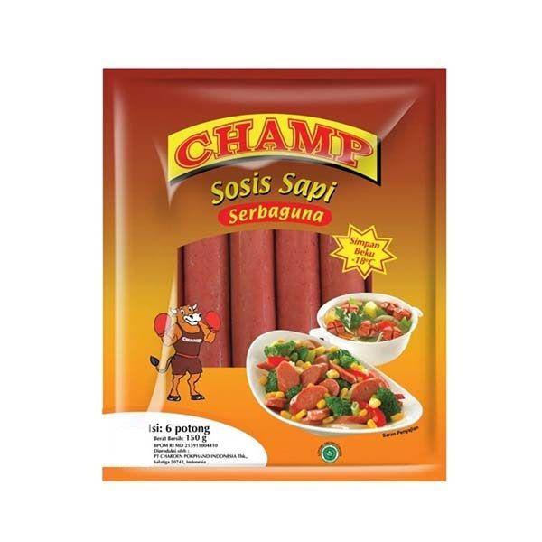 Gambar CHAMP SOSIS SAPI 150 GR dari Hypermart Ciputra Pekanbaru undefined Tokopedia