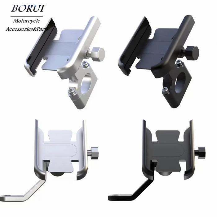 Gambar Motorcycle Mobile Phone Holder 4-6.5 Inch Screen Handlebar Mirror dari Toko Syahru Fahru Roji undefined Tokopedia