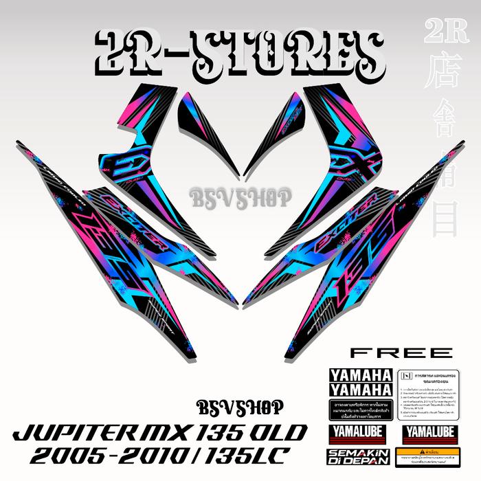 Gambar jupiter mx 135 old, mx lama exciter 135 variasi 08 stok stiker mx 135 - combo1 dari 2R STIKER undefined Tokopedia