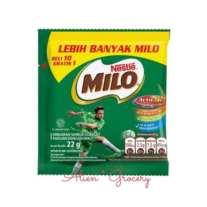 Gambar Milo Sachet Renceng Active Go Nestle 11X22Gr dari Toko Amanah Sejahtera Sentosa undefined Tokopedia